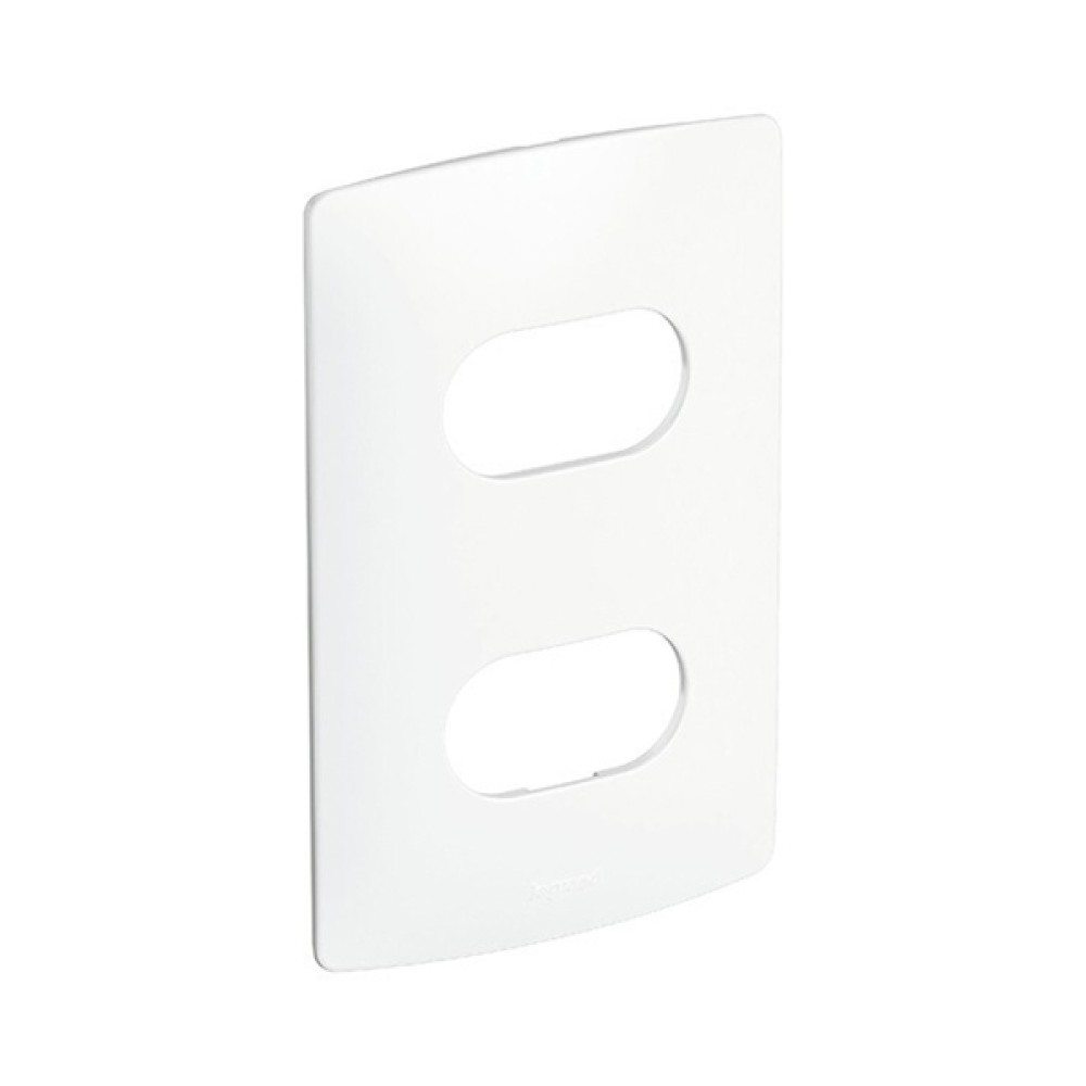 Placa 2 Postos 4x2 sem Suporte Branco Nereya - Pial Legrand