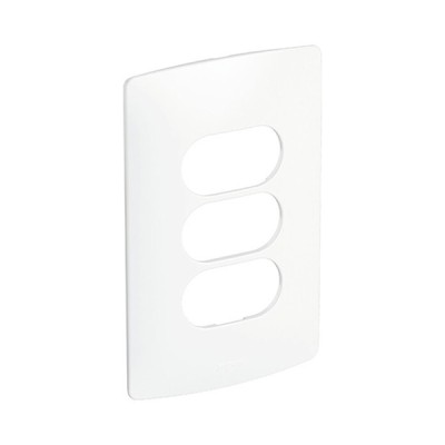 Placa 3 Postos 4x2 sem Suporte Branco Nereya Pial Legrand