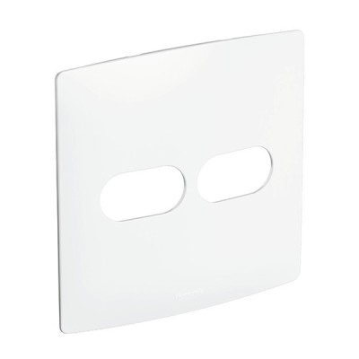 Placa 2 Postos 4x4 sem Suporte Branco Nereya Pial Legrand