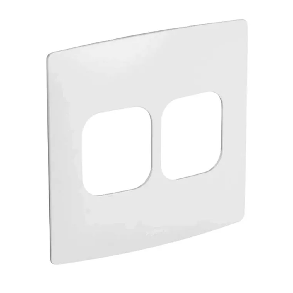 Placa 4 Postos (2 Adj + 2 Adj) 4x4 sem Suporte Branco Nereya - Pial Legrand