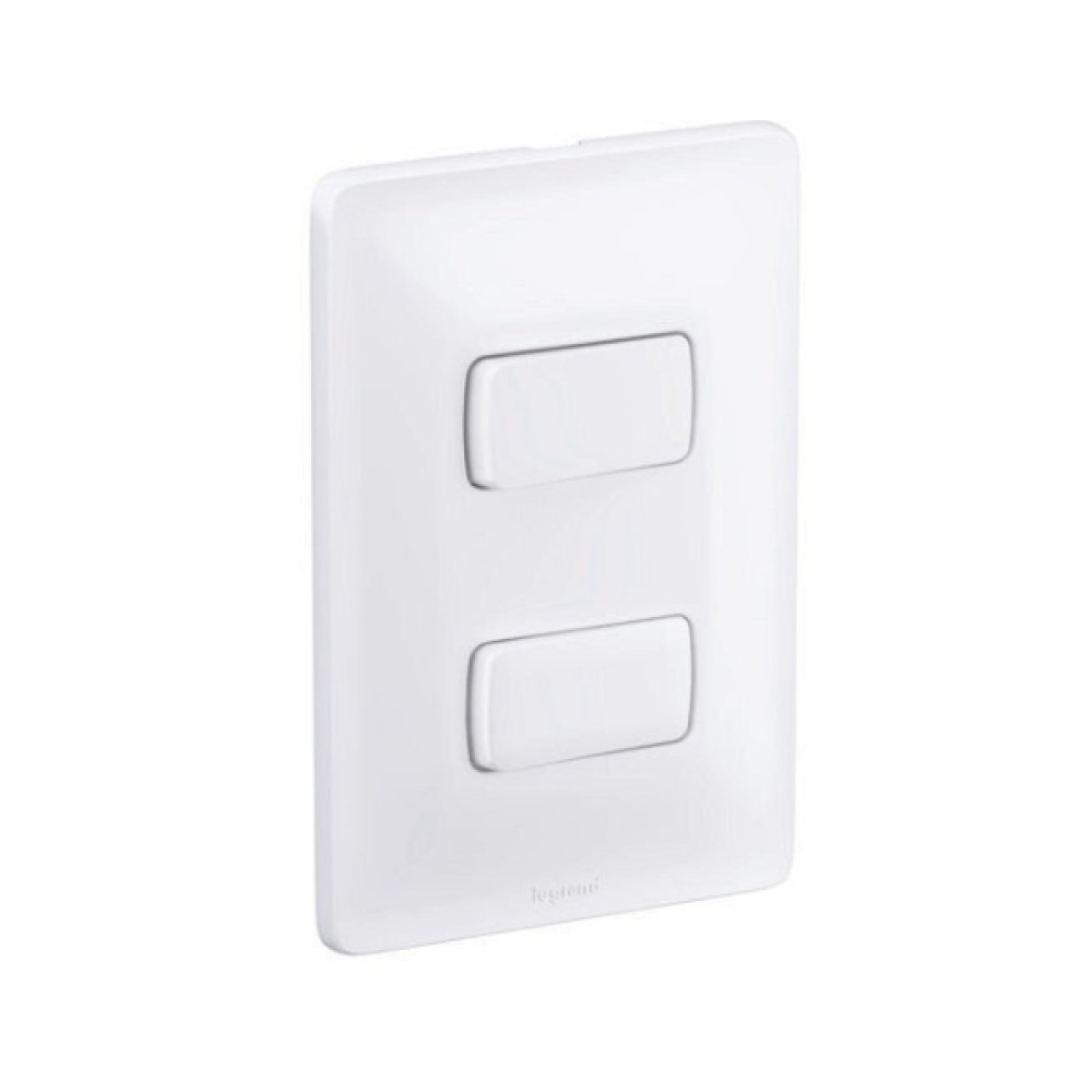 Conjunto 2 Interruptores Simples 4X2 10A Pial Zeffia - Pial Legrand