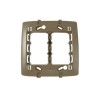 Placa 2 Postos + Suporte 4x4 Pial Zeffia - Pial Legrand - vista 2