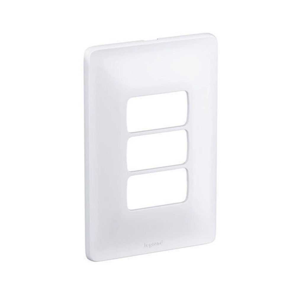Placa 3 postos + Suporte 4x2 Pial Zeffia - Pial Legrand