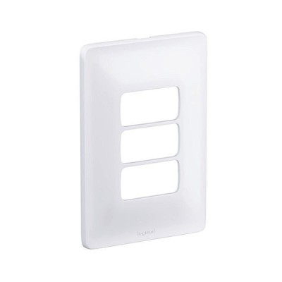 Placa 3 postos + Suporte 4x2 Pial Zeffia
