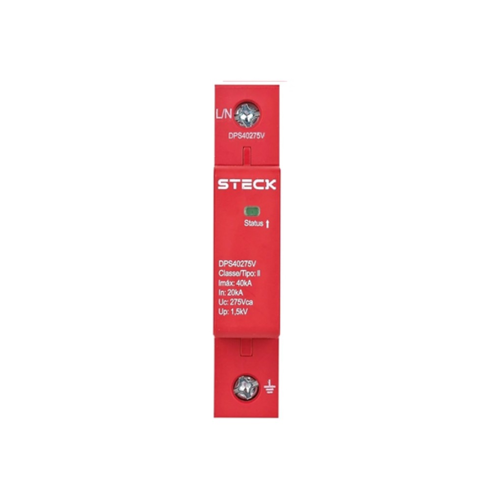 Protetor de Surto 40kA 275VCA - Steck