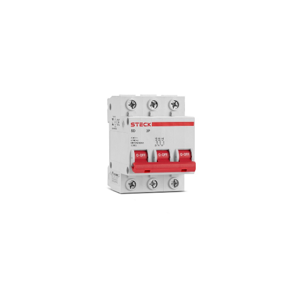 Disjuntor Tripolar Curva C 20A - Steck
