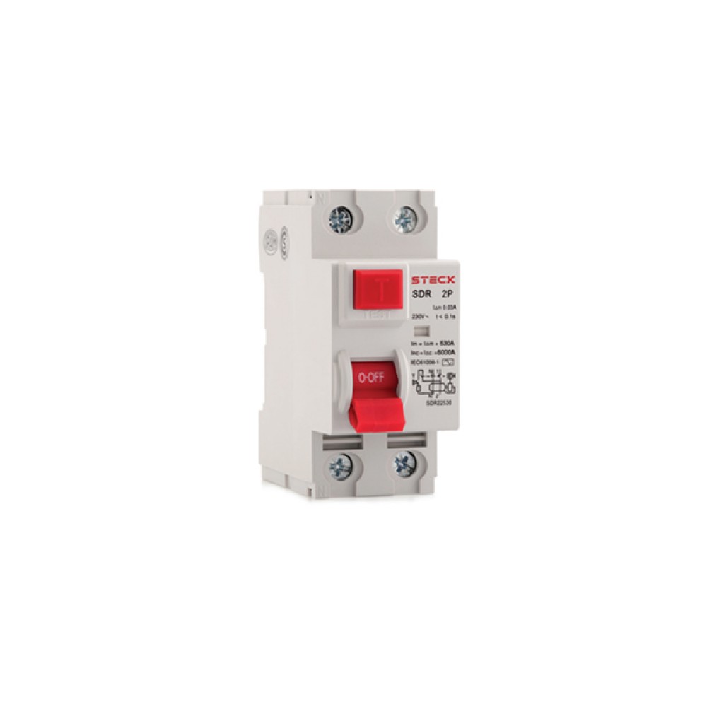 Interruptor Diferencial DR Bipolar 63A 30MA - Steck