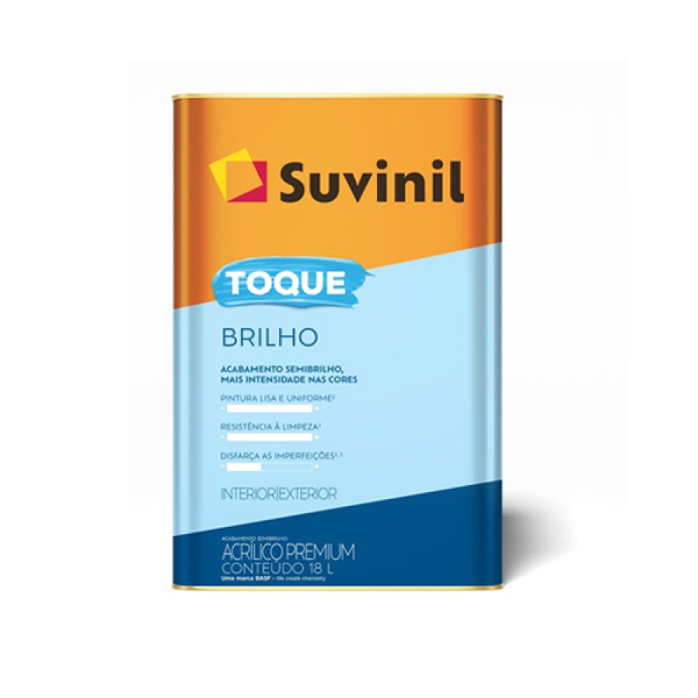 Tinta Acrílica Toque De Brillho Branco Semi Brilho 18 Litros - Suvinil