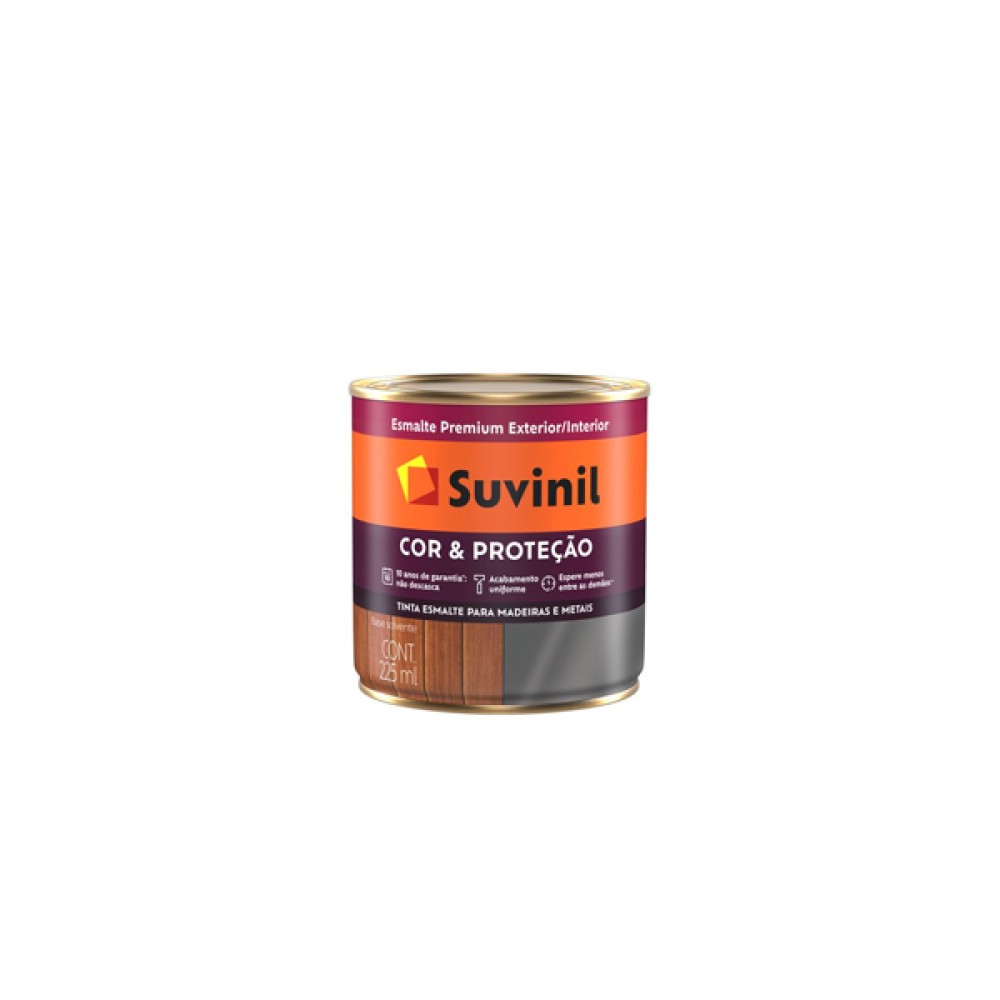 Tinta Esmalte Cor E Proteção Vermelho Brilhante 225ml - Suvinil