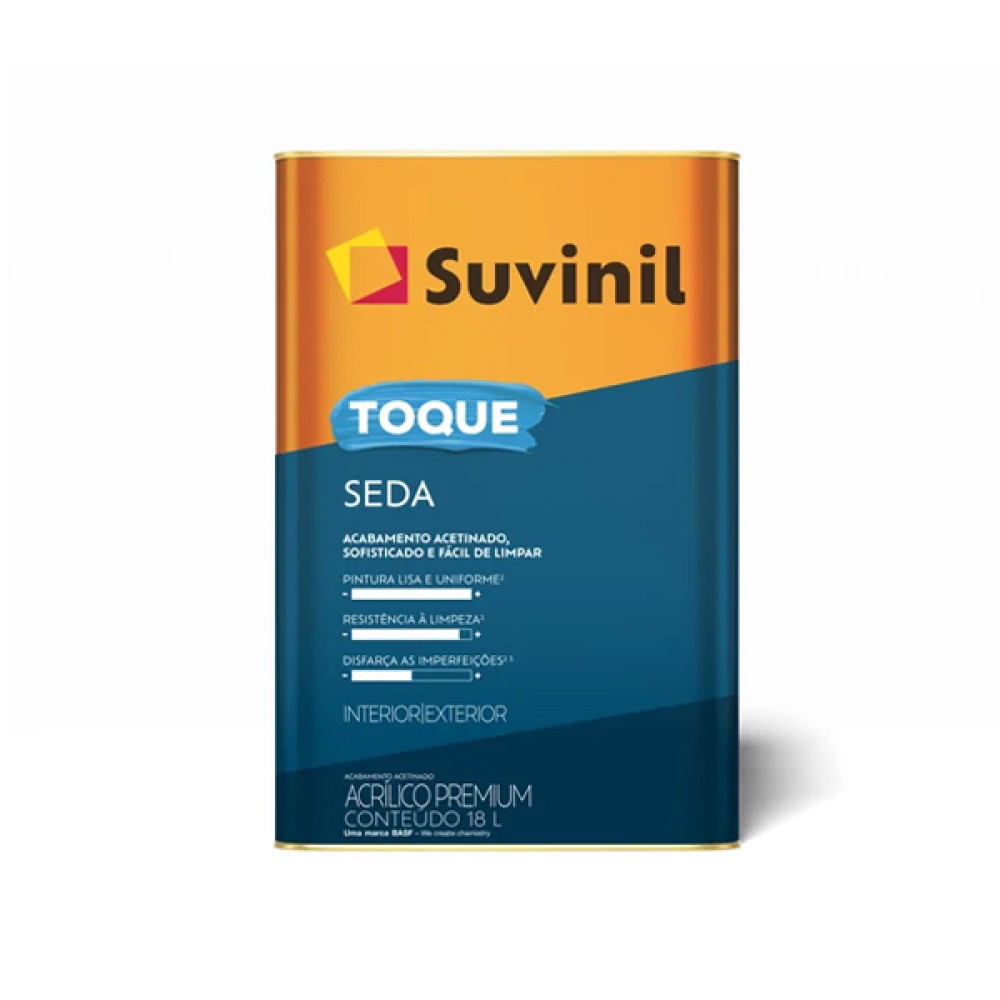 Tinta Acrílica Toque de Seda Acetinada Branca 18 litros - Suvinil