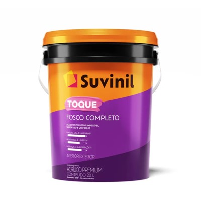 Tinta Acrílica Toque Fosco Completo Branco Neve 20 Litros Suvinil