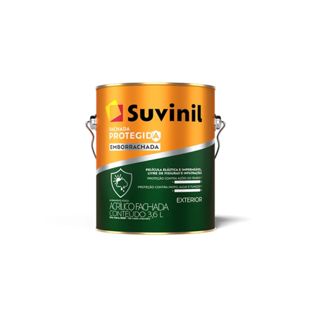 Tinta Acrílica Fachada Protegida Emborrachada Branco Neve 3,6 litros - Suvinil