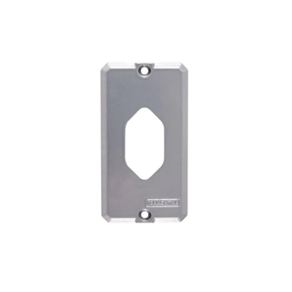 Tampa 1 posto tomada vertical NBR para condulete 3/4” - Tramontina