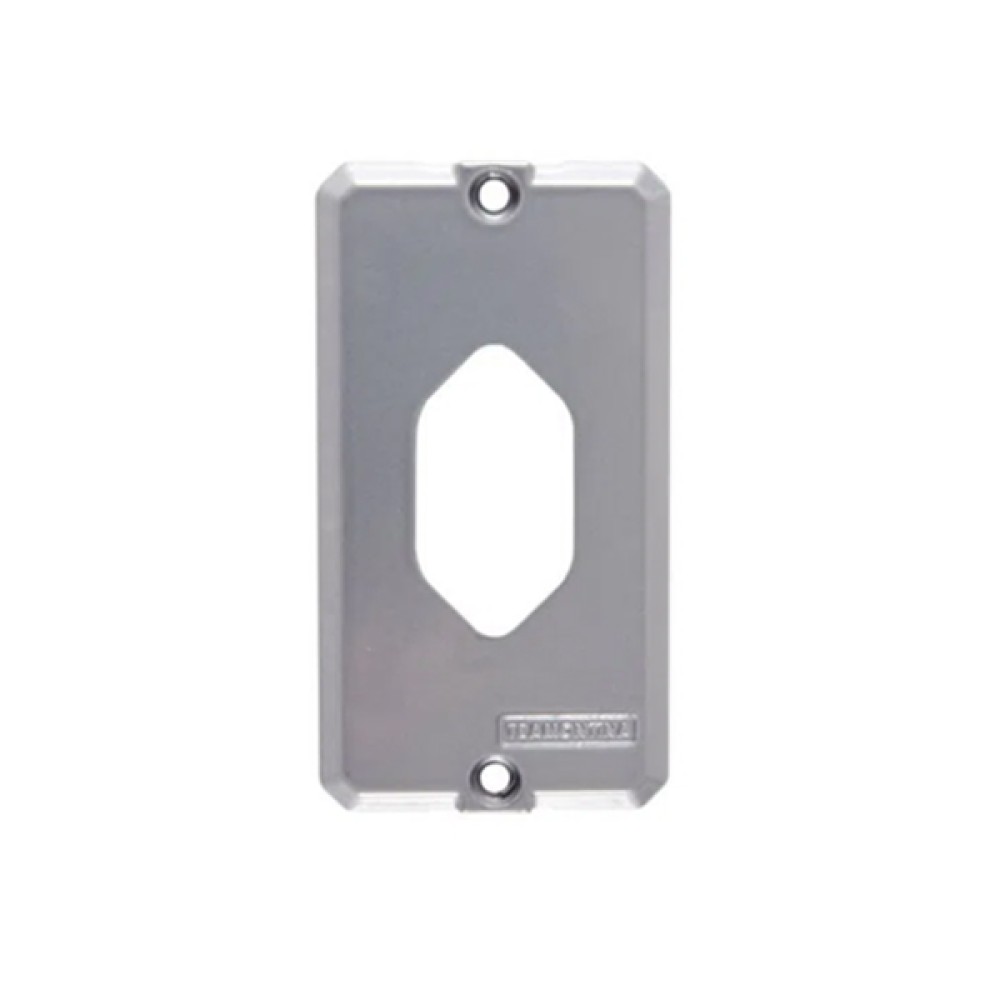 Tampa 1 posto tomada vertical NBR para condulete 1” - Tramontina