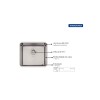 Cuba Embutir Quadrum 45 U Inox Acetinado - Tramontina - vista 3