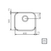 Cuba Embutir Lavinia 40 BL Inox Brilho - Tramontina - vista 2
