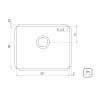 Cuba Embutir Dritta Pro 50x40 Inox Acetinado - Tramontina - vista 2