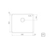 Cuba Embutir Dritta Pro 60x50 Inox Acetinado - Tramontina - vista 3