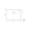 Cuba Embutir Dritta Pro 70x50 Inox Acetinado - Tramontina - vista 2