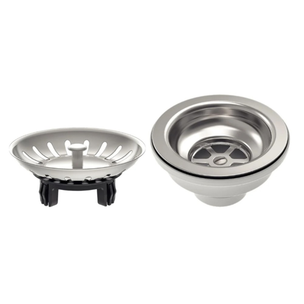 Válvula 4 1/2 sem Escape em Aço Inox Polido e Polipropileno 94510027 - Tramontina