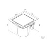 Lixeira de Embutir Next com Sensor em Aço Inox com Balde Plástico 5L 94518305 - Tramontina - vista 2