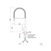 Misturador Monocomando Versatile em Aco Inox com Bica Movel 94520029 - Tramontina - vista 2