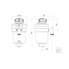 Triturador Resíduos Alimentares 0,75 HP para Cubas Válvula de 4 1/2 94522/003 - Tramontina - vista 2