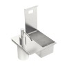 Porta Esponja com Tampa e Dosador de Sabão Líquido em Aço Inox para uso em canal organizador 94534/016 - Tramontina - vista 4