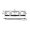 Ralo Oculto Retangular Slim Hide em PVC 7x50cm - Tramontina - vista 2
