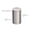 Lixeira Inox Swing 20L Acabamento Acetinado 94542120 - Tramontina - vista 2
