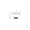 Válvula Econômica 3 1/2" sem Escape em Aço Inox Polidos Polipropileno para Pias Cubas Tanques 94510012 - Tramontina - vista 2
