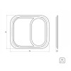 Tábua para Cubas Pias Cozinha em Madeira 420 x 360 mm 94530006 - Tramontina - vista 2