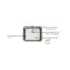 Cuba Embutir Dora 50 BL Inox Valvula - Tramontina - vista 4
