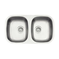 Cuba de embutir Tramontina Isis 2C 34 BL em Aço Inox Escovado 77x45 cm 94030102