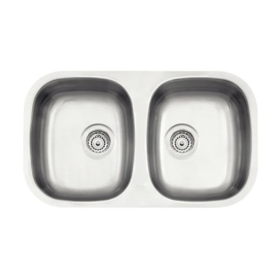 Cuba de embutir Tramontina Isis 2C 34 BL em Aço Inox Escovado 77x45 cm 94030102