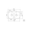 Cuba Embutir Isis 2C 34 BL Inox Brilho - Tramontina - vista 2
