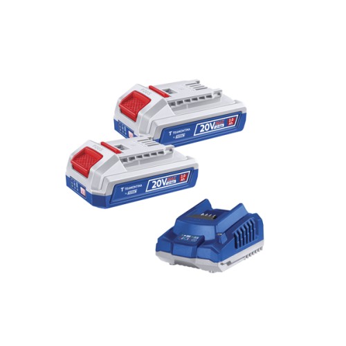Kit 2 Baterias 20V 2,0Ah + Carregador 2,0A Tramontina by Total 42300222