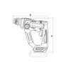 Martelete Perfurador/Rompedor 20V SDS-Plus 11/16" (18 mm) Brushless by Total 42305122 - Tramontina - vista 3
