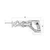 Serra Sabre 20V 2800 rpm Brushless by Total 42312002 - Tramontina - vista 2