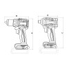 Kit Parafusadeira/Furadeira de Impacto 20V 66 N.m + Parafusadeira de Impacto 20V 285 N.m by Total 42328001 - Tramontina - vista 2