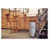 Lixeira Selecta Plus Marrom Inox Acabamento Scotch Brite 40L 94539223 - Tramontina - vista 2