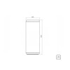 Lixeira Selecta Plus Marrom Inox Acabamento Scotch Brite 40L 94539223 - Tramontina - vista 3