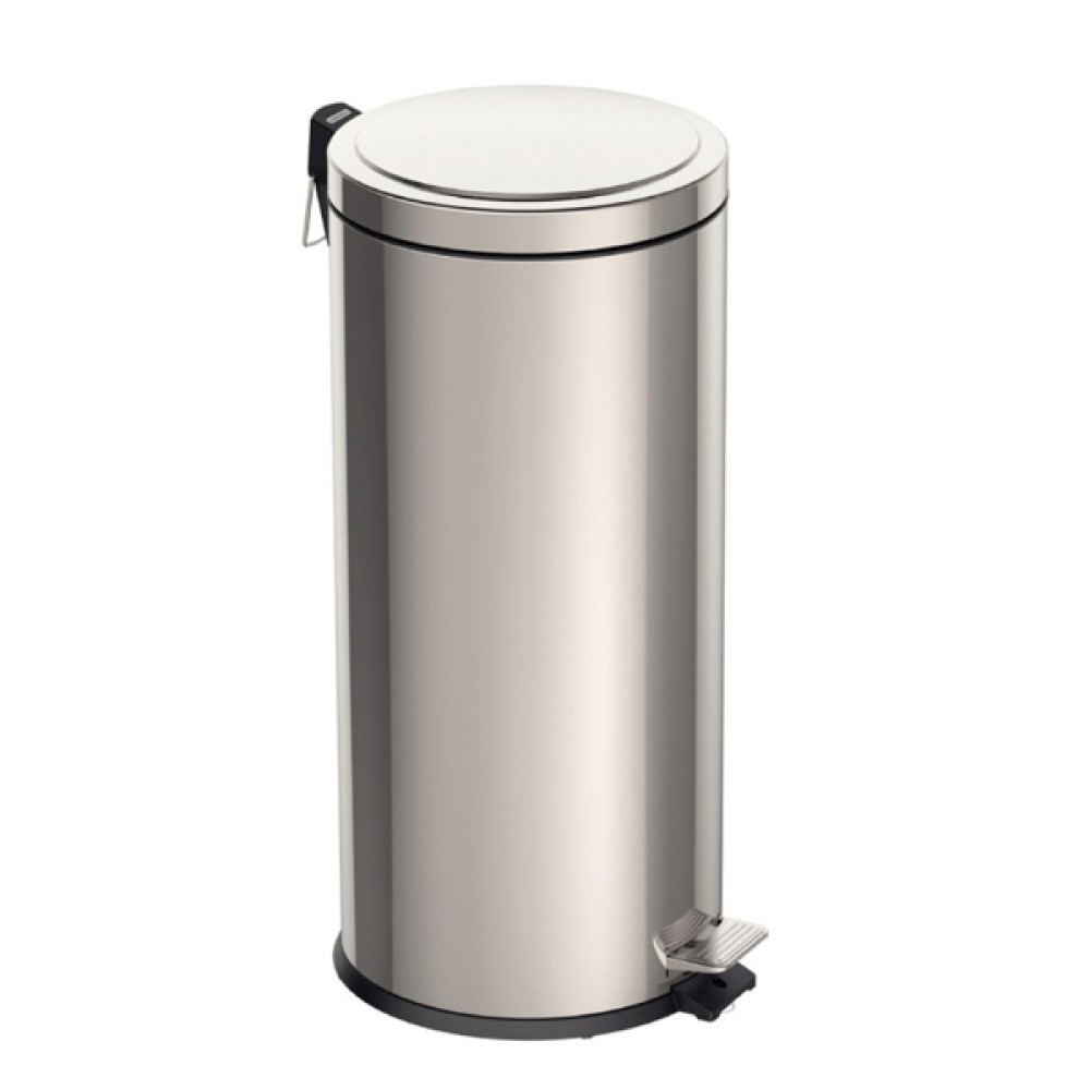 Lixeira Inox Pedal Brasil Acabamento Polido Balde Interno Removível 30 L 94538/130 - Tramontina