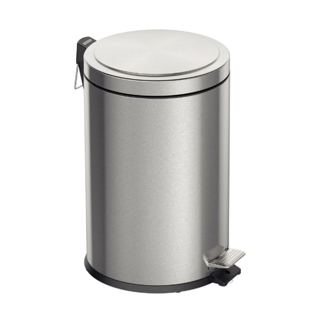 Lixeira com Pedal Brasil Plus em Aço Inox com Acabamento Acetinado e Balde Interno 20L 94538520 - Tramontina