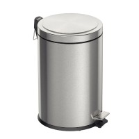 Lixeira com Pedal Brasil Plus em Aço Inox com Acabamento Acetinado e Balde Interno 20L Tramontina 94538520