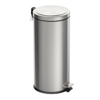 Lixeira com Pedal Brasil Plus em Aço Inox com Acabamento Acetinado e Balde Interno 30L Tramontina 94538530