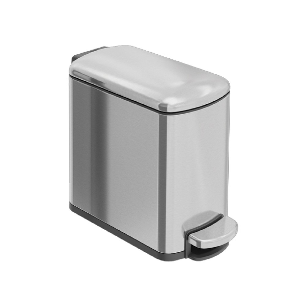 Lixeira Tipo D Slim em Aço Inox com Acabamento Acetinado 6 L 94538606 - Tramontina