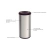 Lixeira Piemonte Preto Inox Acabamento Acetinado Basculante 40L 94539200 - Tramontina - vista 2