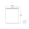 Lixeira Útil Tampa em Aço Inox Acabamento Acetinado Corpo em Polipropileno Branco 5 L 94540027 - Tramontina - vista 2
