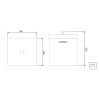 Lixeira Inox Luz Acabamento Acetinado 4,5 L 94540028 - Tramontina - vista 2